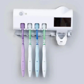 Dispensador dentífrico e suporte para escova de dentes
