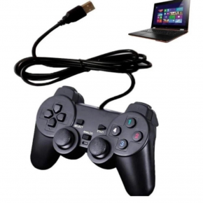 Controle para PS2 com fio cor preto