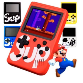 Mini console retro portátil recarregável com 400 Jogos