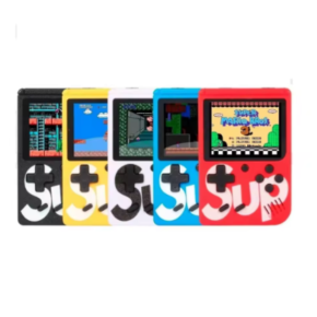 Mini console retro portátil recarregável com 400 Jogos