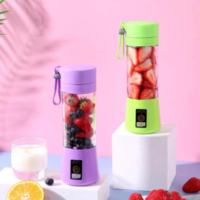 Mini Liquidificador portátil 6 lâminas recarregável USB