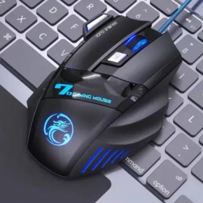 Mouse gamer 3200 dpi com LED e USB
