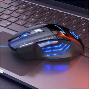 Mouse gamer 3200 dpi com LED e USB
