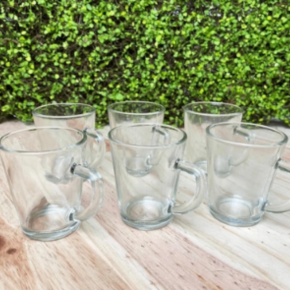 6 Xícaras de vidro para café 70ml